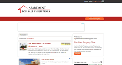 Desktop Screenshot of apartmentforsalephilippines.com